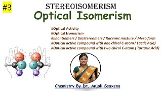 Optical Isomerism  Condition to be optically active  Enantiomers  Diastereomers  Racemic Meso [upl. by Atil]