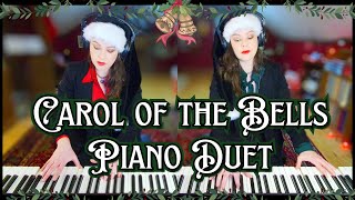 Carol of the Bells Piano Duet  Arranged by Russell Ronnebaum Mykola Leontovych [upl. by Nileuqcaj552]