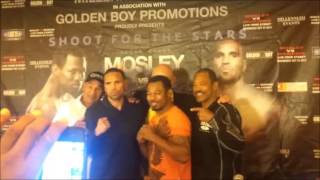 Shane Mosley vs mundine faceoff boxacomau [upl. by Widera198]