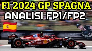 F1 2024 GP SPAGNA 🇪🇦 ANALISI FP1 FP2 FERRARI NON BENISSIMO [upl. by Droffig]