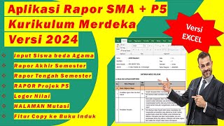 Raport SMA Kurikulum Merdeka 2024  Rapor Projek P5 Versi Excel [upl. by End]