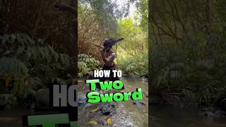 EASY 2 Sword COMBO Tutorial ⚔️ katana howto zoro style [upl. by Handel189]