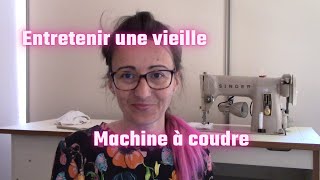 Comment nettoyer et huiler une vieille Machine à coudre SINGER [upl. by Mellman]