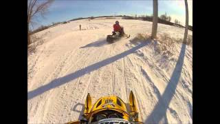 Riding the Skidoo around Alexandria MN [upl. by Corsetti]