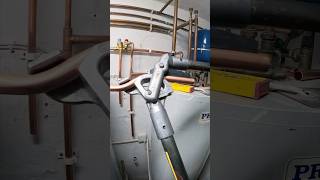 How to bend copper pipe half cross over howto diy asmr plumbing subscribe youtubeshorts [upl. by Gimpel629]