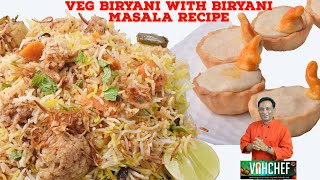 Hyderabadi Veg Biryani with Biryani Masala Recipe and Kaju Katli Diyas  Festive Recipes [upl. by Ashely]