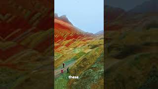 Chinas Amazing Colorful Danxia Lands Enchanting Natural Beauty shorts [upl. by Notlil]