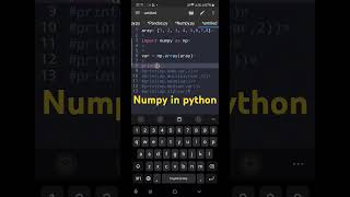 How to import numpy in Python [upl. by Ihsir]