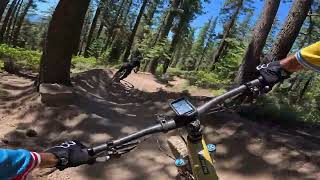 Tahoes best kept secret Amazing jump trail with tons of flow mtb jump fyp [upl. by Gayel]