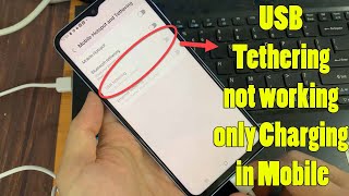 USB Tethering not working only Charging in Mobile  Fix unknown USB device  USB Tethering Problem ✅ [upl. by Amand]