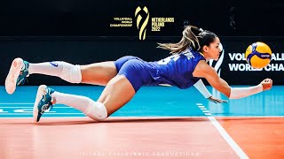 Brilliant Volleyball Libero  Beautiful and Talented Nyeme Costa  World Cup 2022 [upl. by Amo]