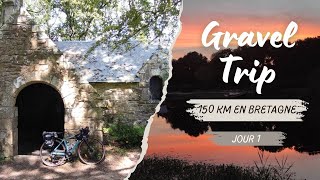 Gravel Trip en Bretagne  Bikepacking Solo J1  des mégalithes une chapelle et la Vilaine [upl. by Ming639]