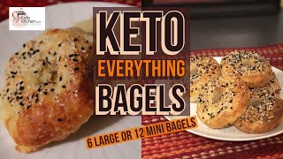 Keto Everything Bagels KETOBREAD LOWCARBBREAD KETORECIPES BAGELS GLUTENFREE KETOGENICDIET [upl. by Gunn708]