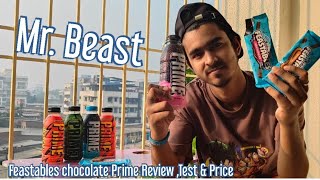 Feastables Chocolate and Prime drink Review  Teste and price  ishowspeed  Mr Beast  MrBeast [upl. by Irma]