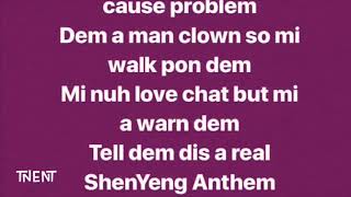 Shenseea  ShenYang Anthem lyrics [upl. by Ardnoel]