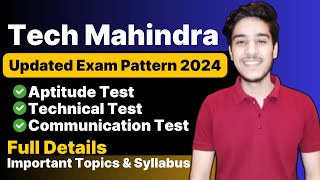 Tech mahindra exam pattern 2024  Tech mahindra jobs for freshers  Tech mahindra hiring 2024 batch [upl. by Hootman]