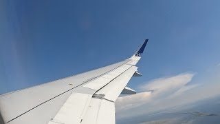 4K  Copenhagen Oresund Bridge Malmo amp Mainland Denmark Views  SAS Airbus A320 Neo Take off [upl. by Steffane]