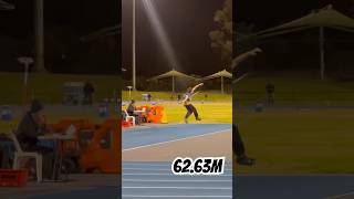 Best in Australia  6 meter personal best athletics javelinthrowing javelinthrower javelinthrow [upl. by Etennaej]