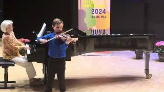 Benjamin Tiemroth age 9 Violin  Haydn Violin Concerto G Major 1st movement [upl. by Haakon]