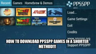 How to download ppsspp games in short method GAME TALKS 2 By MN GAMER [upl. by Leunamnauj]