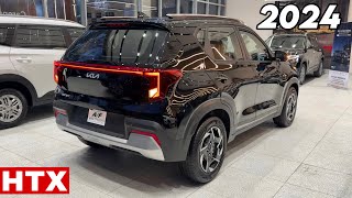 KIA SONET HTX 2024 SUNROOF ₹105 Lakh Black Colour Features Loaded  SONET 2024 Htx Top Model Review [upl. by Aneehsar]