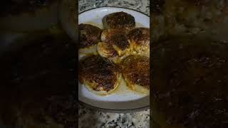 Cheesy baked onions served with honey jerk chicken [upl. by Eetnahc]