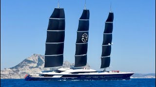 Worlds largest Sailing Yacht Black Pearl [upl. by Yedsnil607]