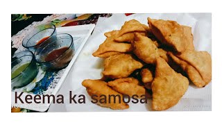 keema samosa recipe  how to make a keema samosa recipe  Reshma ki recipe [upl. by Galang]