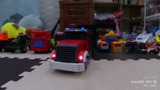 Rc scale semi truck control trailer get back [upl. by Dranoc745]