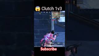 Clutch 1v3 😱  bgmi short shorts ytshorts trending [upl. by Assiralc469]