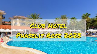 Club Hotel Phaselis Rose 5  Kemer Tekirova Turkey  room tour aquapark territory [upl. by Bertilla]