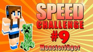 Minecraft Speed Challenge 9  quotMonsterjägerquot deutsch [upl. by Gautea10]