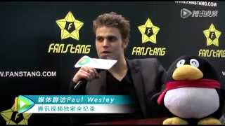 Paul Wesley interview amp autograph  Shanghai 2013312 [upl. by Airetal]