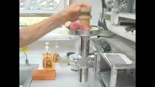 Making banana strawberry ice cream on a Norwalk juicer [upl. by Jerrie234]