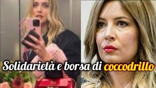 Lucarelli attacca Chiara Ferragni solidarietà per le alluvioni poi mostra la borsa di coccodrillo [upl. by Airtemak]