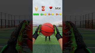 ICE CREAM ASMR CATCH THE BALLS WITH NAIL GOALKEEPERS GLOVES 🍦🧤🏀shorts viralvideo challenge [upl. by Amata509]