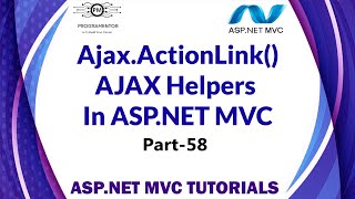 58  AjaxActionLink Method of AJAX In ASPNET MVC  ActionLink AJAX  MVC Tutorials HindiUrdu [upl. by Denna342]