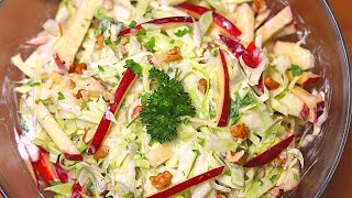 Super leckerer Salat in nur 5 Minuten Coleslaw recipe shorts [upl. by Arayc478]