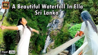 A Beautiful Waterfall in Ella Sri LankaTravelWithUma [upl. by Anoerb]