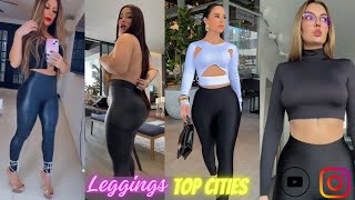 Top Cities to Rock Leather Look Leggings Styles 2024  Top 50 How To Style Curvy Leather Fashion [upl. by Desdee]