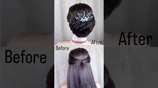 New✨latest bun hairstyle hairstylebymuski hairstyle bunhairstyle viral shorts shortvideo [upl. by Sisto775]