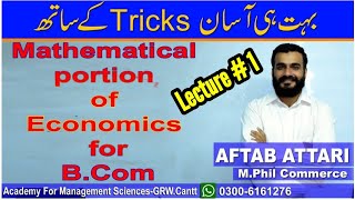 Mathematical economics  mathematical economics for Bcom [upl. by Hannala]