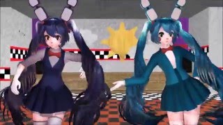 【MMD】 Bonnie Miku And Toy Miku 【Scream】 [upl. by Areema690]