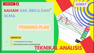 Analisa Teknikal Saham hari ini ada ASII BBCA dan SCMA Disc On asii bbca scma stockmarket [upl. by Kramnhoj735]