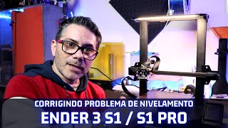 Como regular ENDER 3 S1 S1 PRO  CORRIGINDO NIVELAMENTO [upl. by Ennayar]