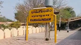 Ramagundam railway station 12723Telangana Express Arriving Departing Indian Railways Video 4k HD [upl. by Nyla]