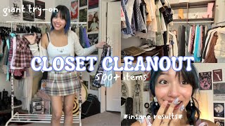 MASSIVE CLOSET CLEANOUT Try on of everything part 2 [upl. by Obala]