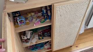 Ikea Ivar cabinet with DIY rattan doors [upl. by Gow]