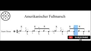 Amerikanischer Fußmarsch Übung für Abschnitt 2 Tempo 80 [upl. by Birdella]