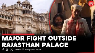 Rajasthan Udaipur Palace BJP MLA denied entry into palace fight breaks out [upl. by Ginsburg]